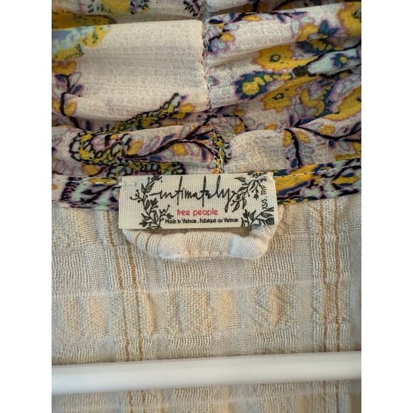 Intimately by Free People Wonderland Robe Womens XS/S Ivory Drop Shoulder Kimono - Picture 4 of 13